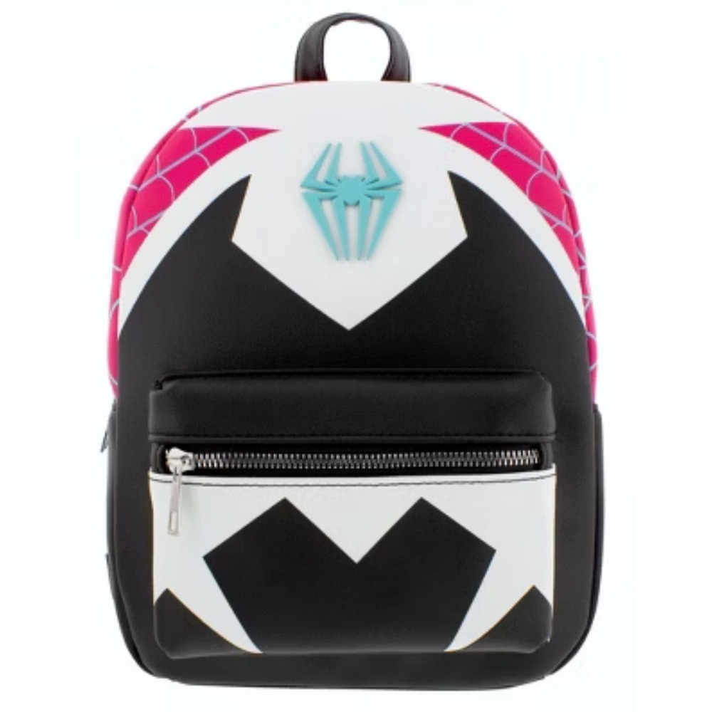Marvel Spider-Gwen Mini Backpack Unisex OS Black Pink NWT Spider-Verse Cosplay